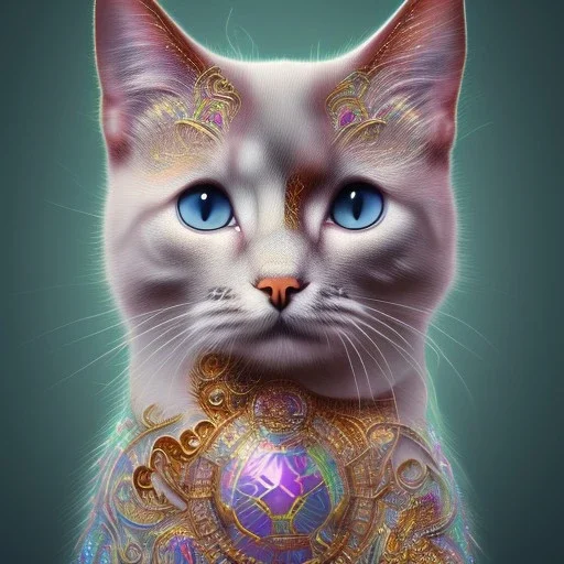 3d cute cat, trees, colored tattoo, shiny, intricate, gorgeous, ultrafine detail, hyperrealism, trending , sharp focus, intricate details, highly detailed, glowing, glitter, complementary colours