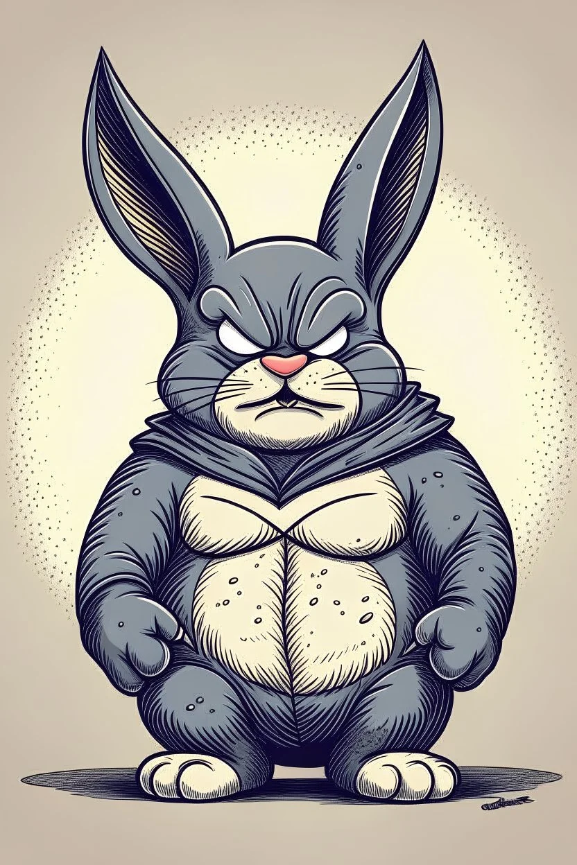 Batman, but he’s an angry rabbit