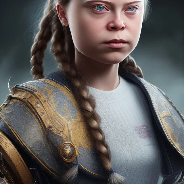  Greta Thunberg of mutant, perfect composition, hyperrealistic, super detailed, 8k, high quality, intricate details, highly detailed