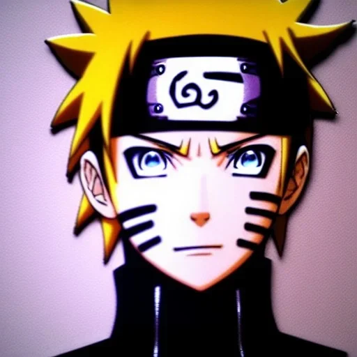 Naruto, Portrait 3d, très détaillé, très réaliste, sombre