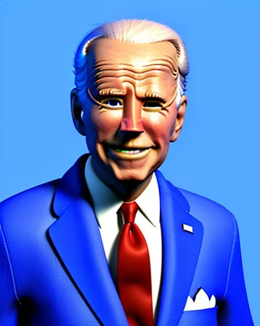 Waist up Portrait, joe Biden as muppet Sesame Street, Blue suit retro style, photo studio, unreal engine 5, concept art, art station, god lights, ray tracing, RTX, lumen lighting, ultra detail, volumetric lighting, 3d.