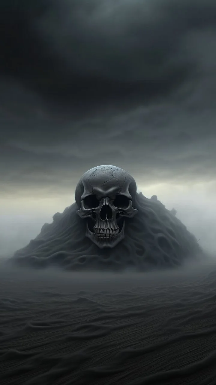 ,surrealism of the dark of a nightmare , hyper photorealistic, hyper detailed dark art color, high resolution, fog, octane render, tilt shift, HDRI Environment, all pictures dark gray, a cigar shape spacesyhovering in the sky