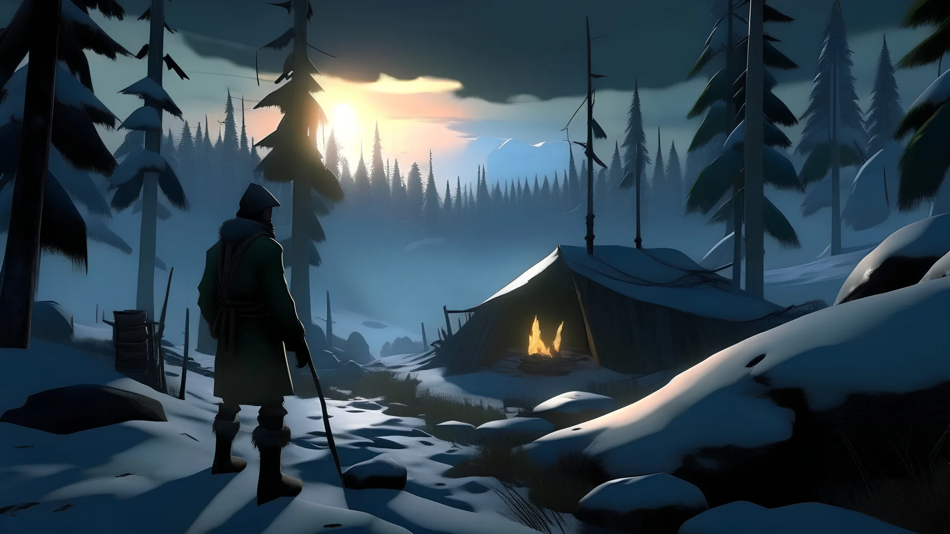 выживание в игре The long dark, утро