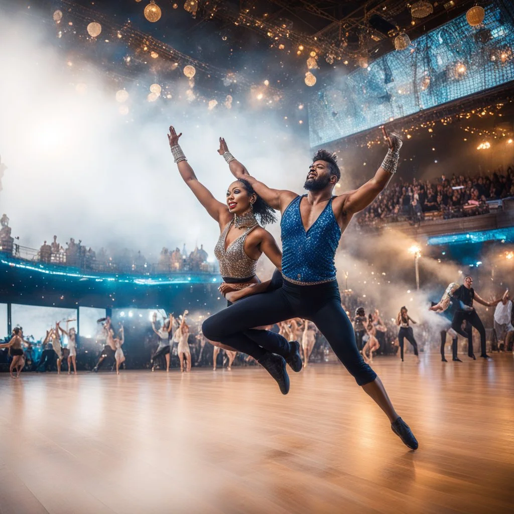 the art of Strictly Come Dancing, badass yogi dancers, air riding style, Bombay from the sky
