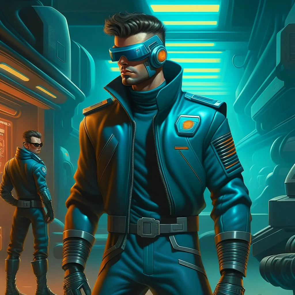 cyberpunk retro futuristic rebel