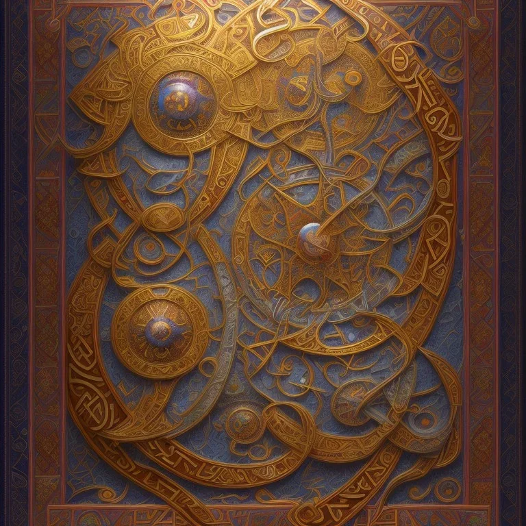 Book of Kells Matthew carpet page, a highly detailed illustration, realistic render, 8 k, micro detail, intricate, elegant, centered, digital painting, Artstation, smooth, sharp focus, illustration, artgerm