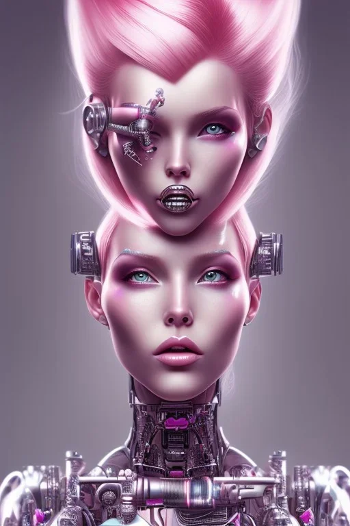 cyborg, pink hair, sexy, perfekt, real, dream