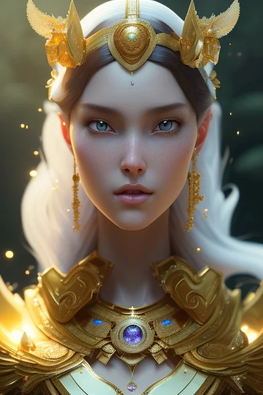 A small cute fantasy creature, head and shoulders portrait, 8k resolution concept art portrait by Greg Rutkowski, Artgerm, WLOP, Alphonse Mucha dynamic lighting hyperdetailed intricately detailed Splash art trending on Artstation triadic colors Unreal Engine 5 volumetric lighting Splash art fantasy"