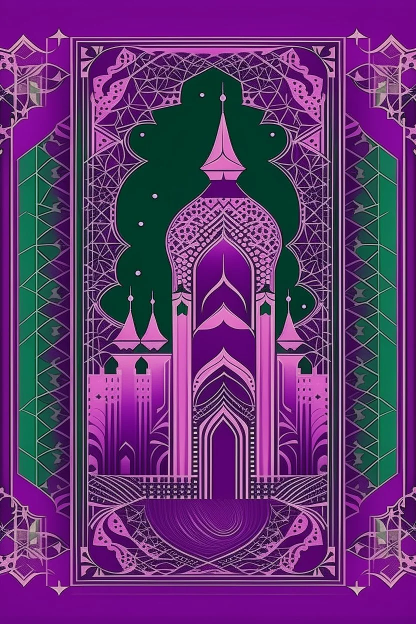 Saudi National Day SDO Patterned Purple Background