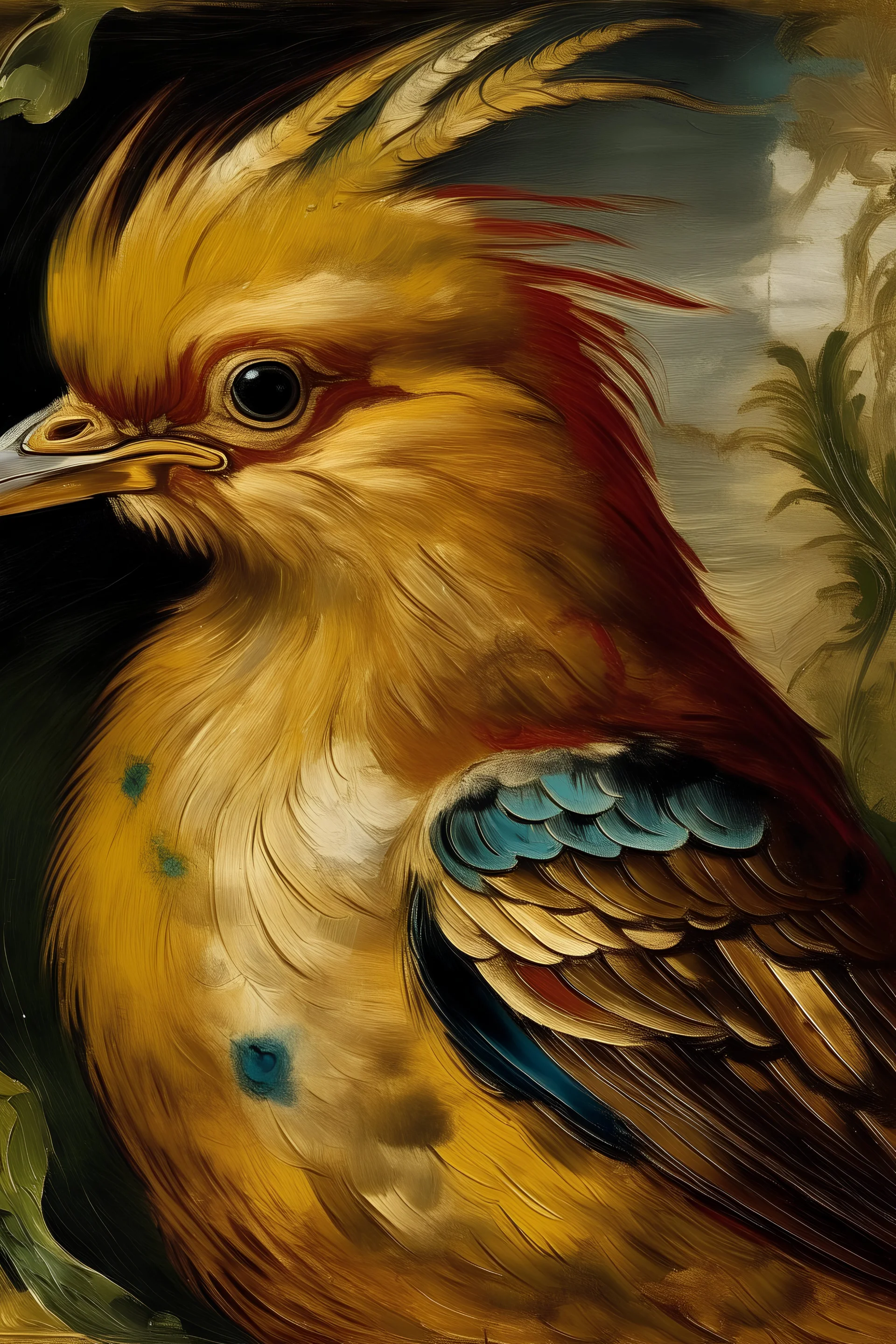 Portrait of a bird by rubens