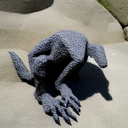 creature made by stones, Minimalist