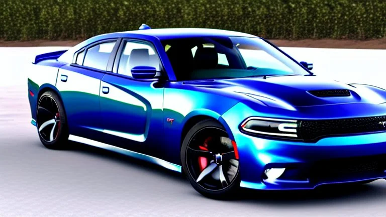Luxury Dodge Charger SRT-8 Full Tuning , Photorealistic, 4K, Ultra Detailed, Front Quarter View