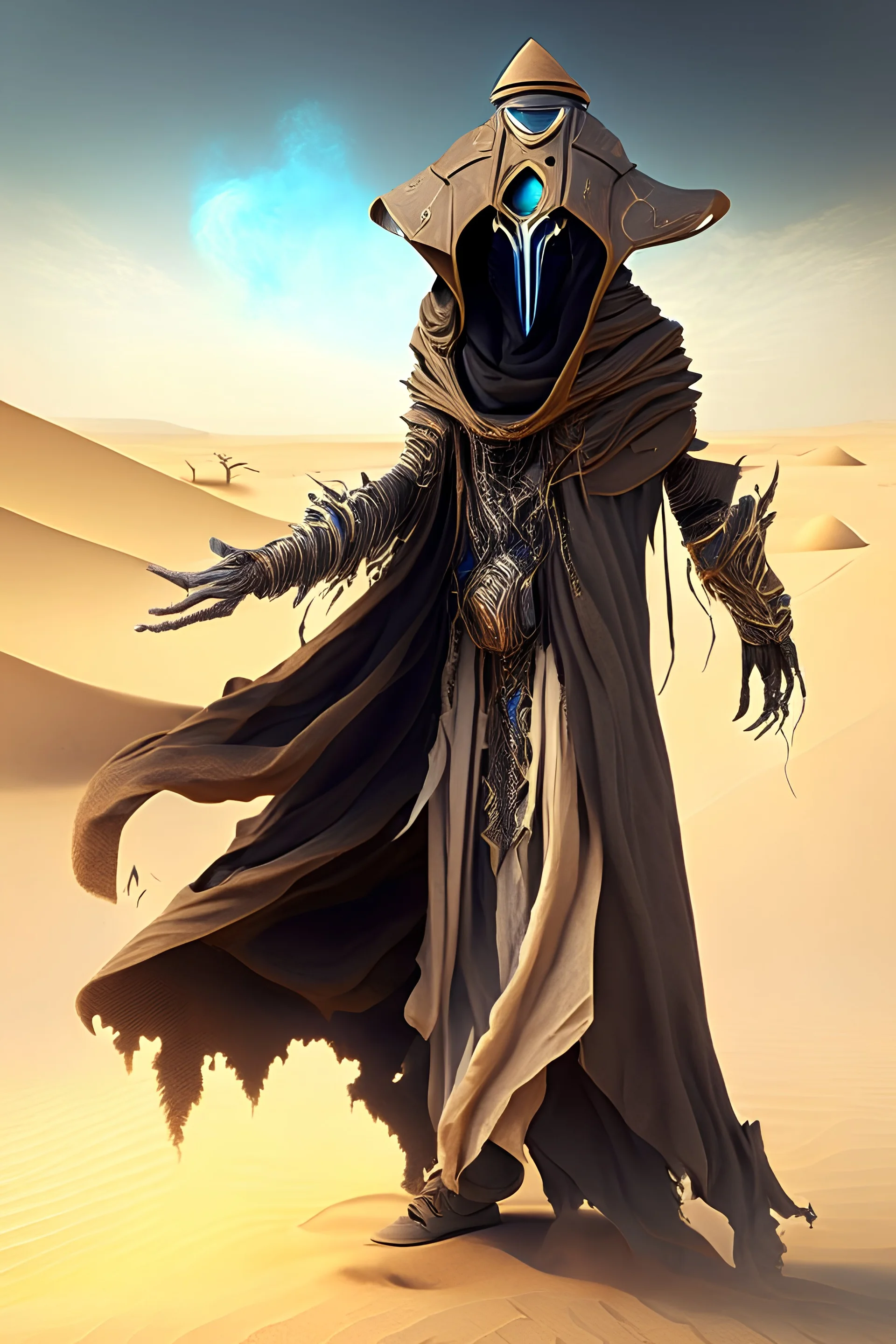 Wizard techno desert full body