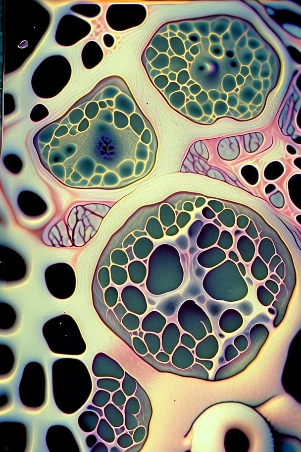 Microscope view of corpuscles