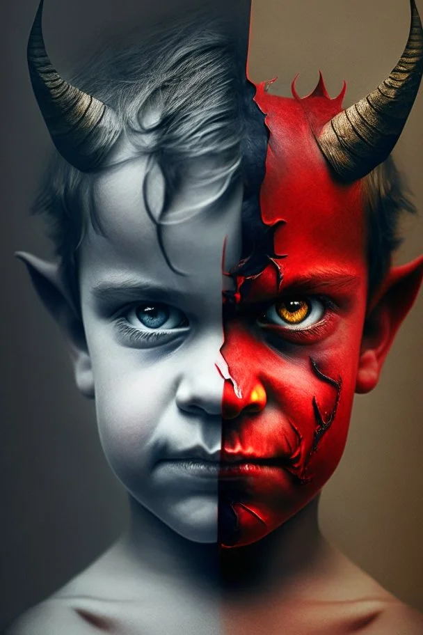 Half devil and half child.