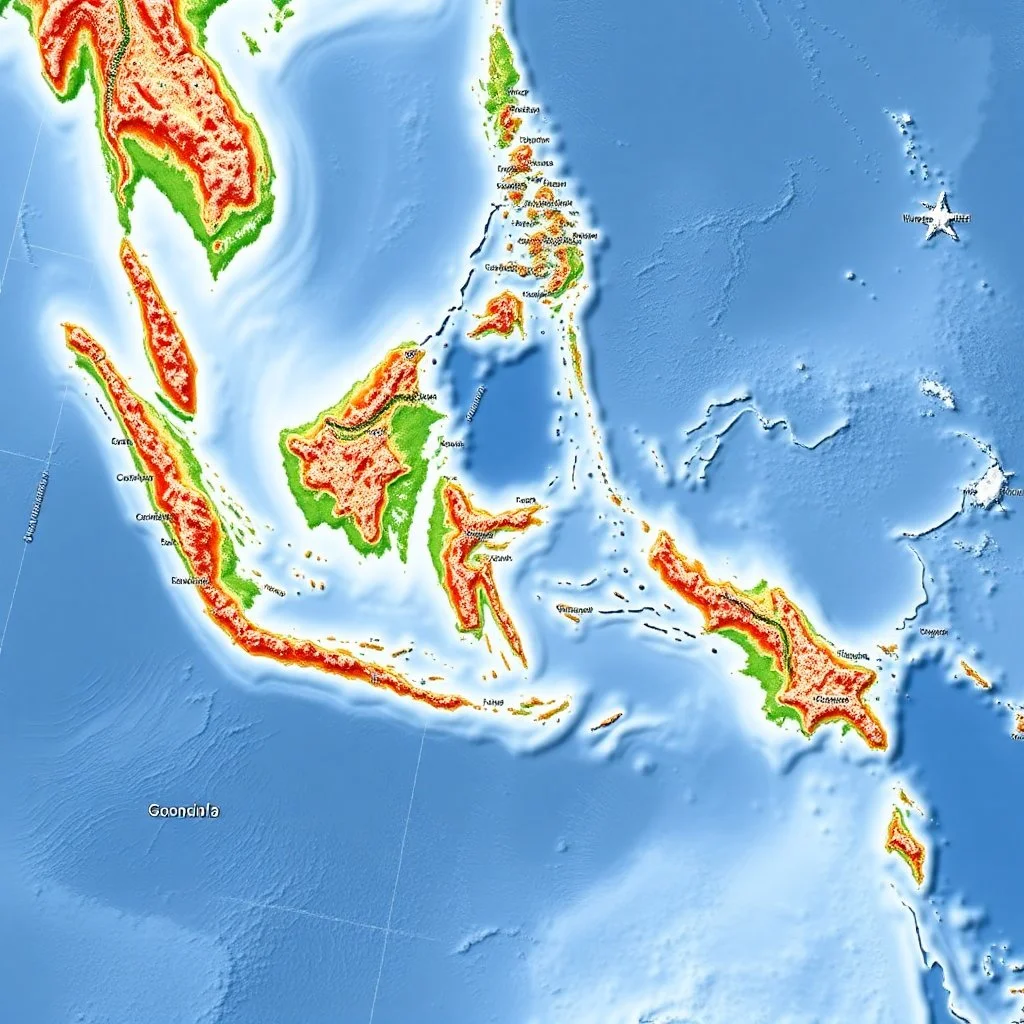 Alternate geography in Oceania.
