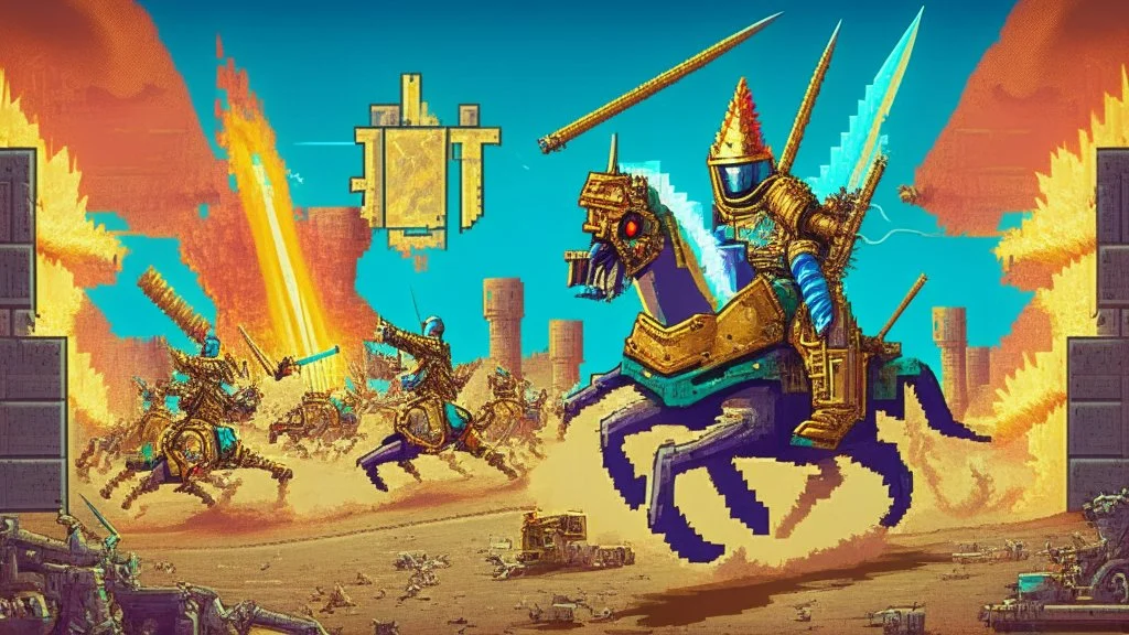 Joust video game meets nuclear war