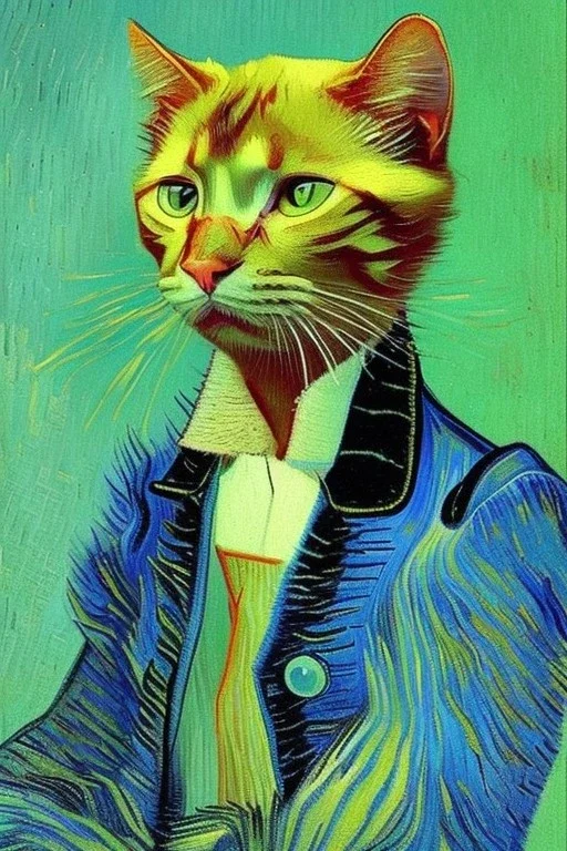 Porträt einer Katze von Van Gogh