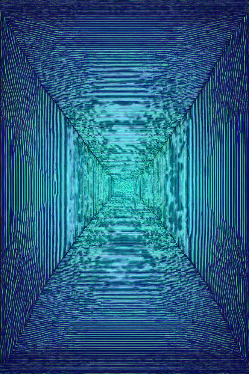 A quiet void; 4 dimensional optical art