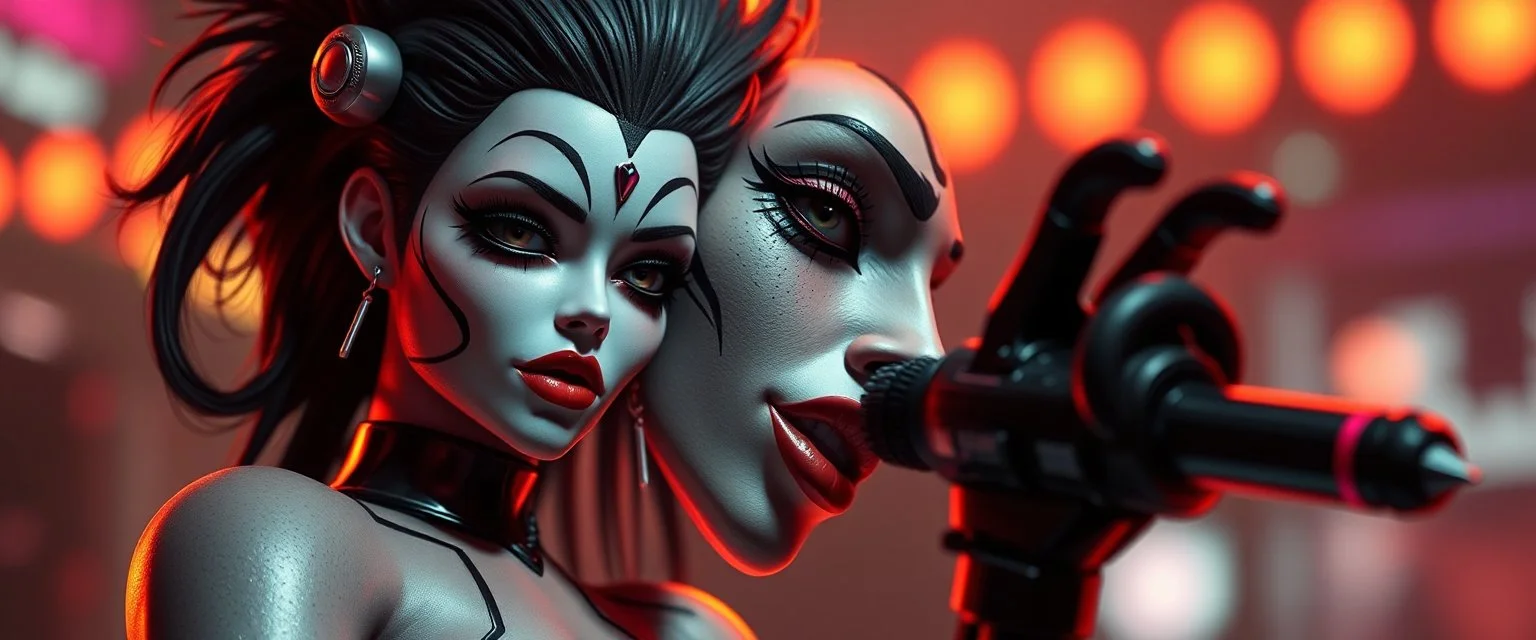 airbrush 3d rendering, mafia cyberpunk dance concert doll dr smick Vex is now officially in stasis. No experiments. No clones. No accidental galaxy-ending breakthroughs.