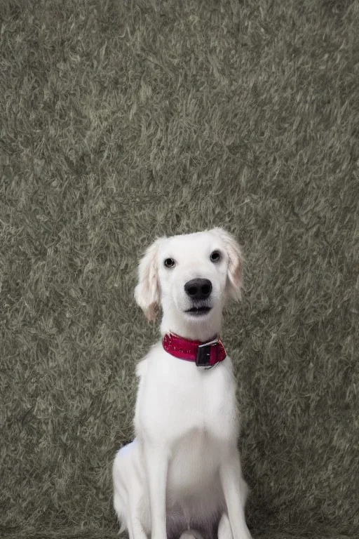 Portrait lady, full body shot, full-color long shot Modern Dog