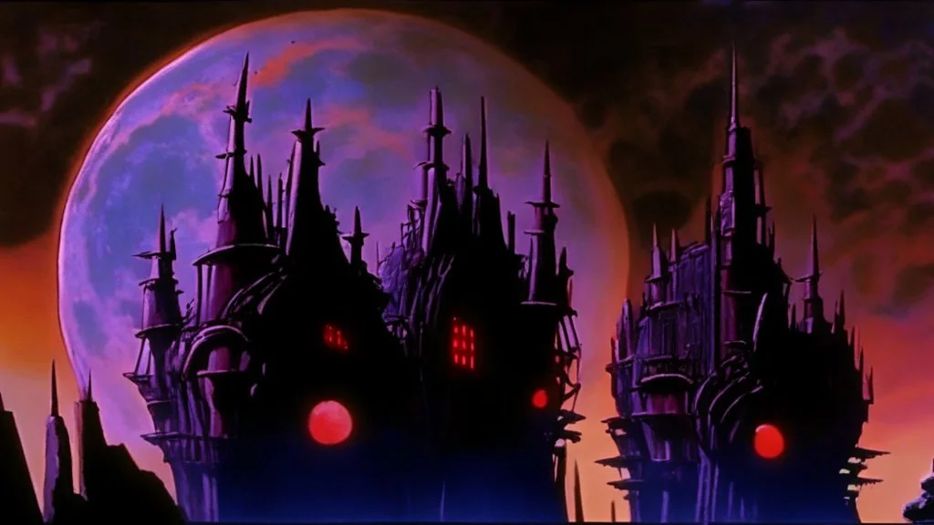 castle at night