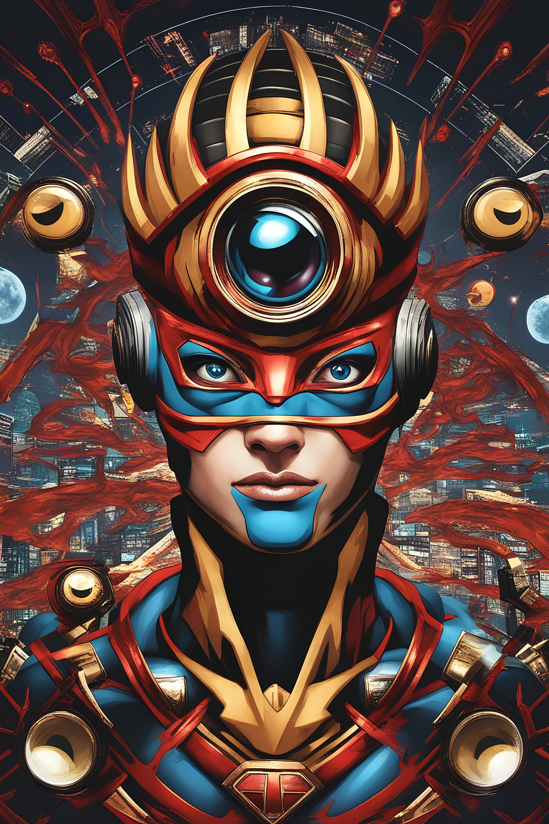 Third eye with Morden 3d look superhero