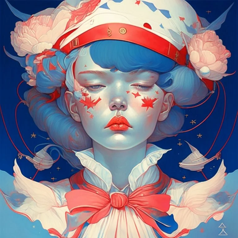 dream portrait of sailor by james jean