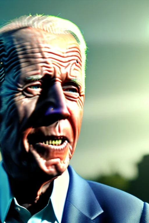 realistic image, joe biden zombie, night, walking twisted, waist up view, 80s, dark ambient, highly detailed, sky background, concept art, unreal engine 5, god rays, ray tracing, RTX, lumen lighting, ultra detail, volumetric lighting, 3d, finely drawn, high definition, high resolution.