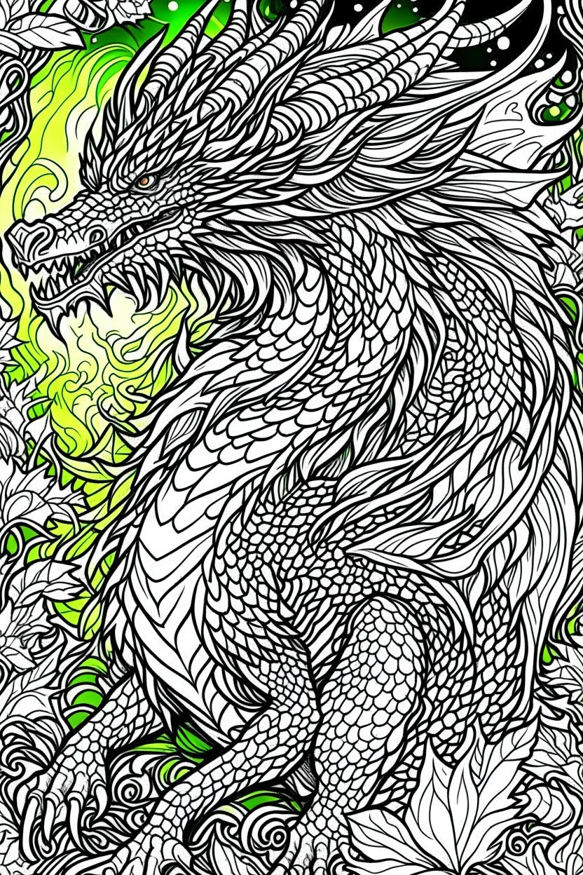 mythical drogon adult coloring book cover pages