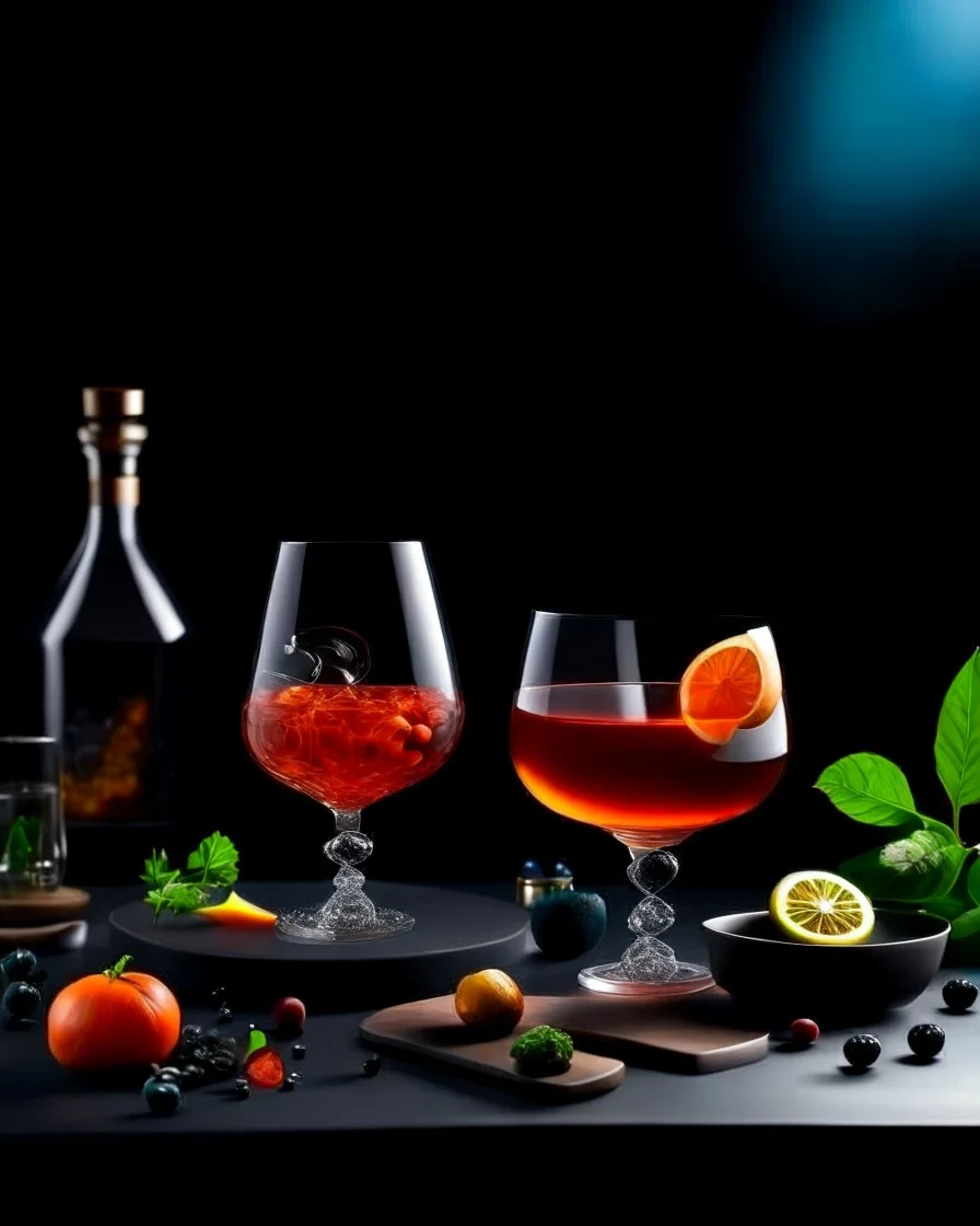 "Let your imagination run wild with our AI platform. Picture a modern drink that defies all expectations, with unexpected ingredients and a stunning presentation. What will you create?"