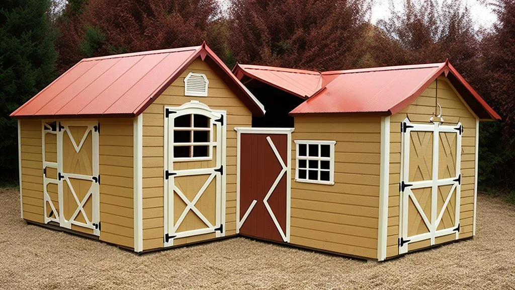 wooden animal barn