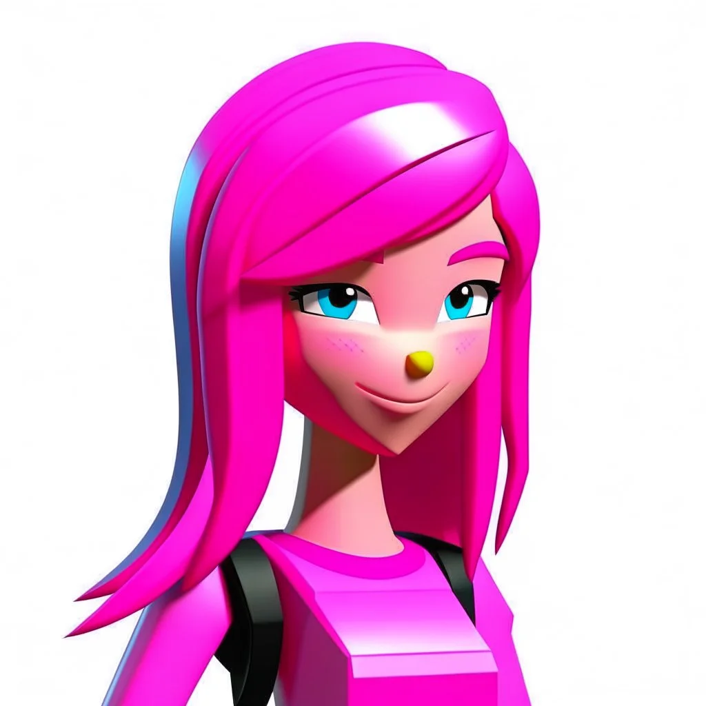 ROBLOX WOMAN PINK HAIR