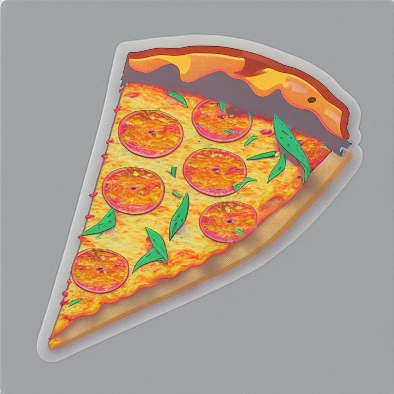 pizza slice, sticker