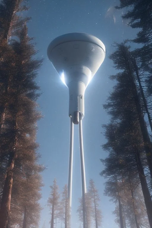 a group of school kids see a saucer shaped ufo::25 flying over tall pine trees, near a high voltage powerline with (three lights underneath) the year is 1966 in color, concept art, by Asaf Hanuka, by Weta Digital, Electric Colors, Screen Space Global Illumination, in a symbolic and meaningful style