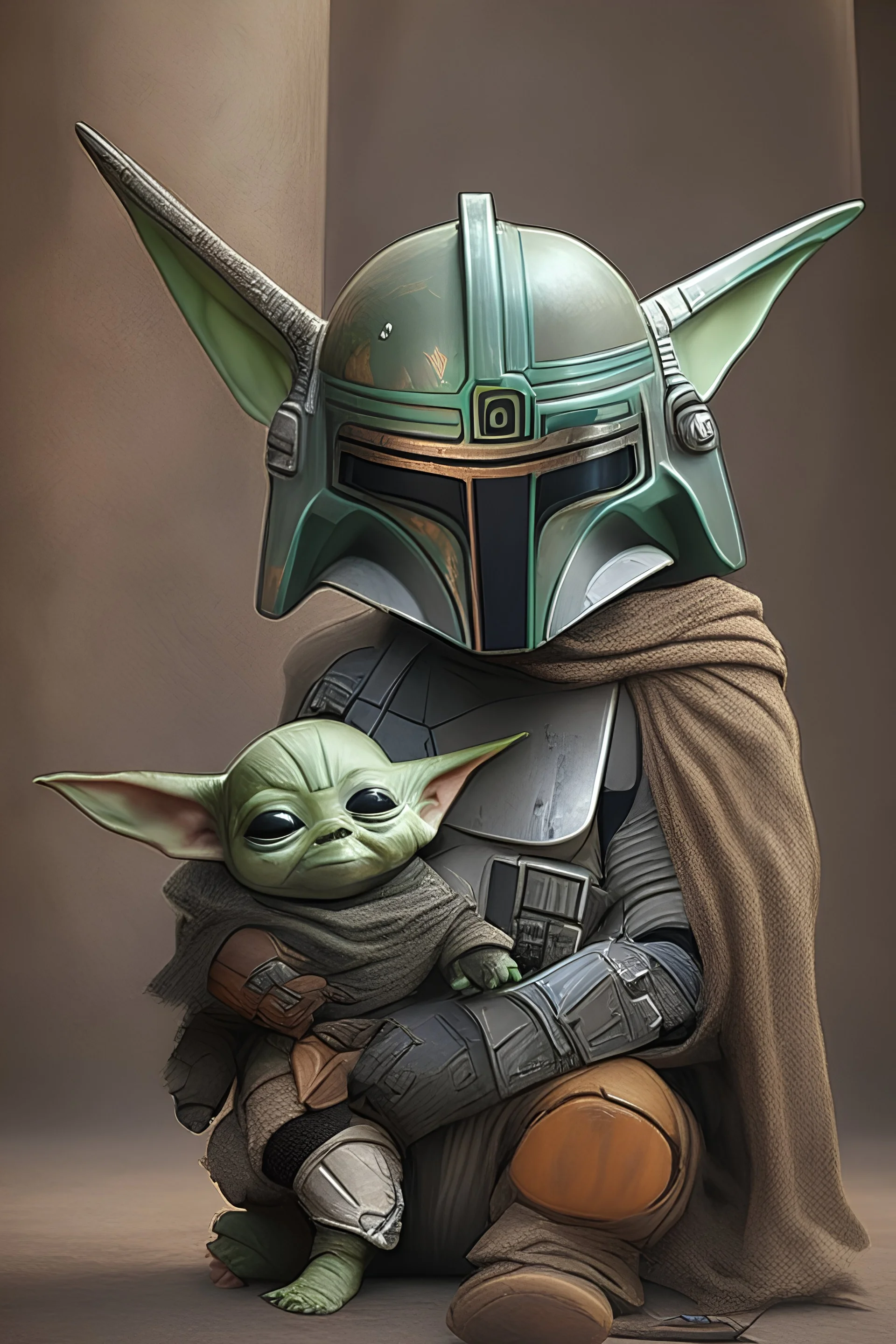 mandalorian and baby yoda