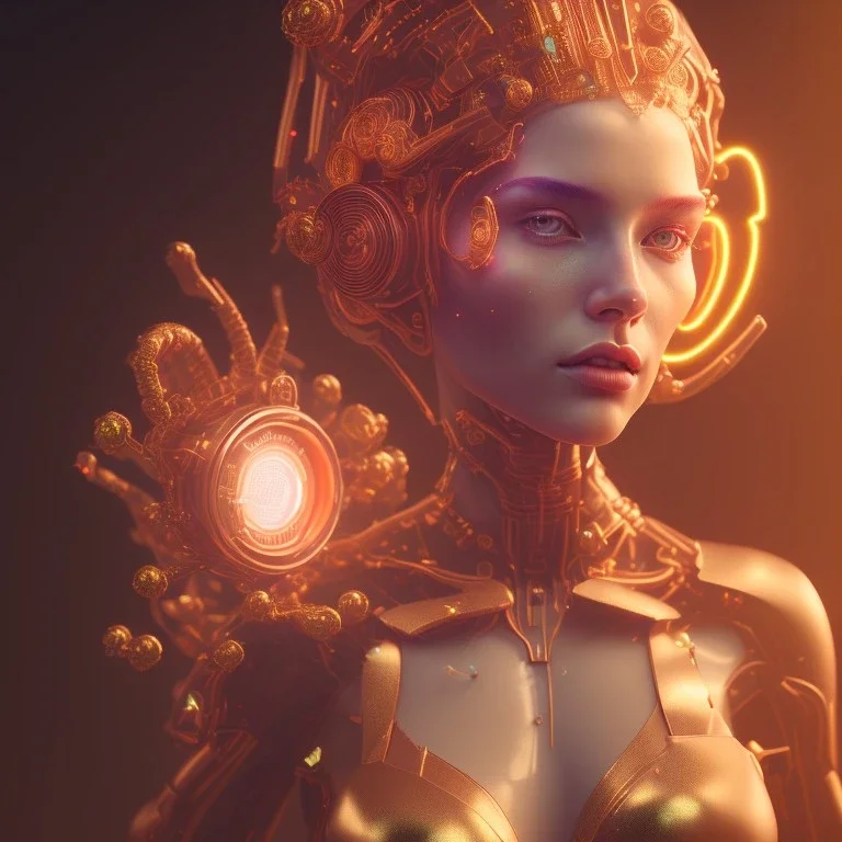 actress , rose goddess, by Mahmoud Sai, Cartographic, Golden Hour, Closeup-View, 16k, Lumen Global Illumination, Diffraction Grading ,beautiful ,circuitry, cyber punk