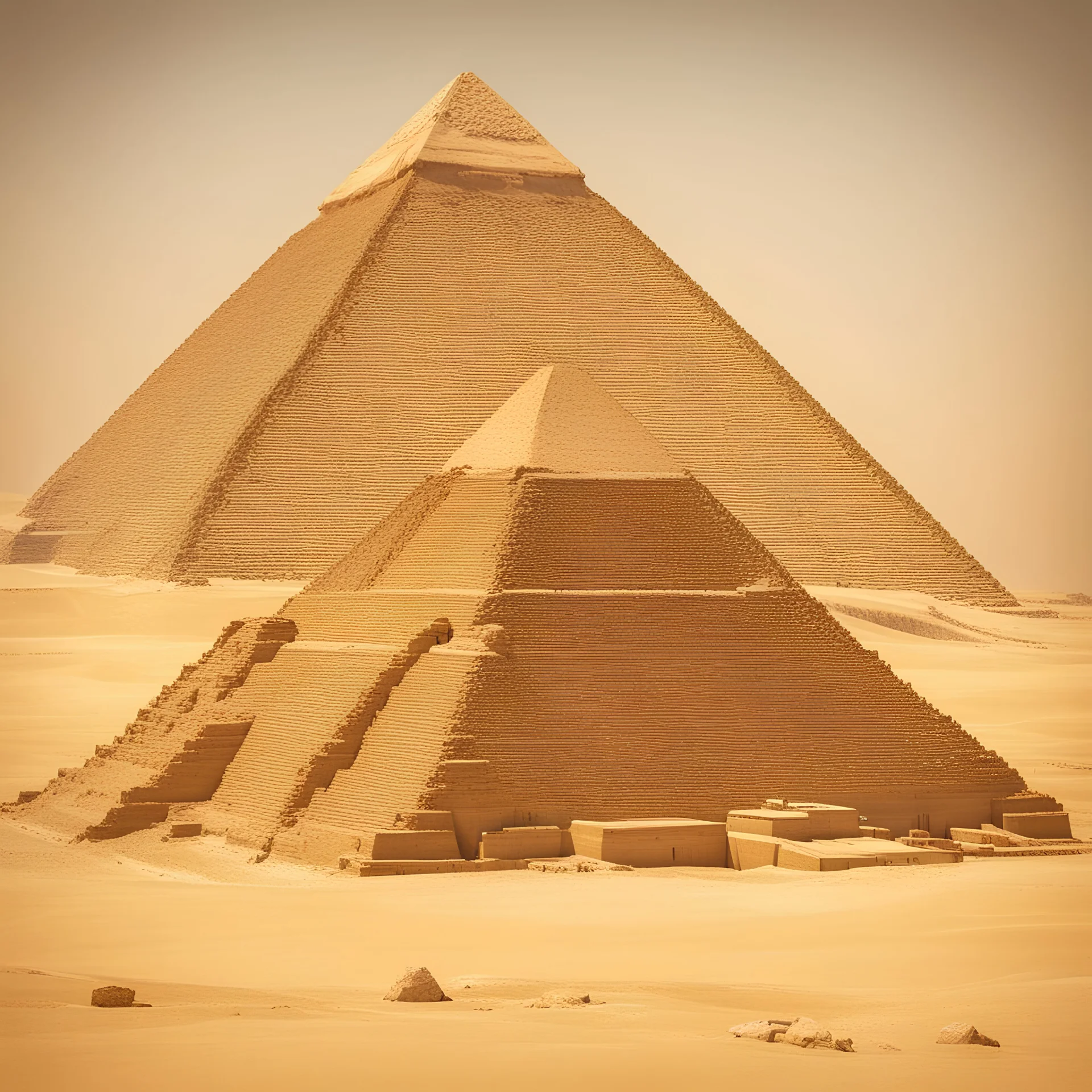 pyramid of ancient egypt, realistic 3/4 photograph