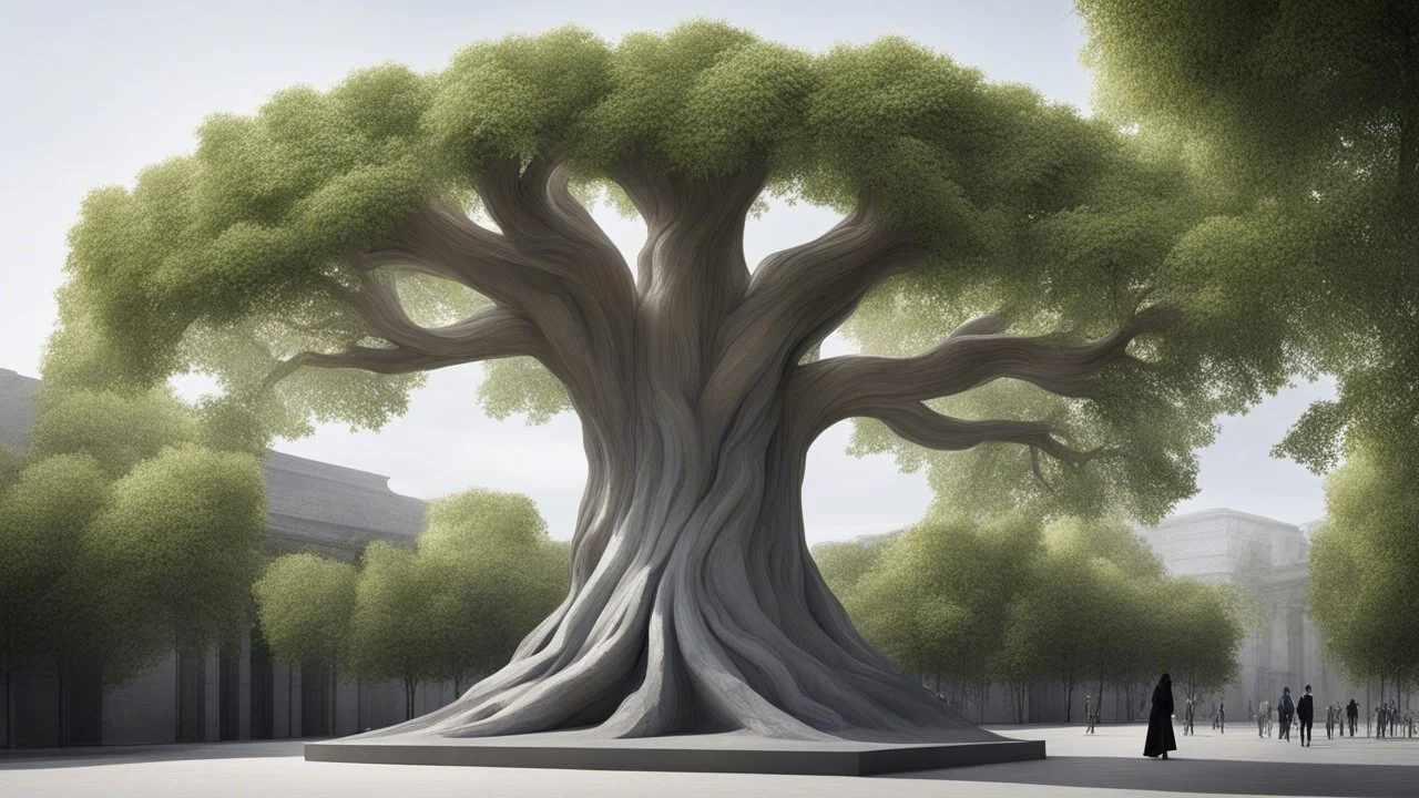 памятник виде живого дерева