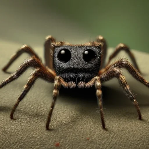 This spider is the size of a small horse, with eight long, slender legs tipped with sharp, venomous claws. Its body is covered in shimmering black fur, and its eyes glow a bright, otherworldly green. It has a pair of venomous fangs that can be extended from its mouth, and it can spin webs of magical energy to ensnare its prey. This spider is intelligent and cunning, and it is feared by all who encounter it in the realm of fantasy.