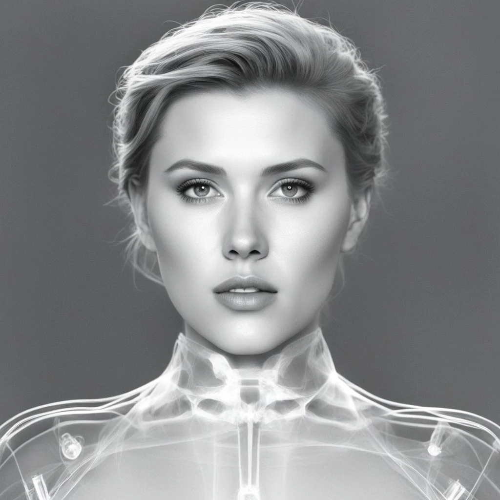 X-ray scan of Scarlett Johansson