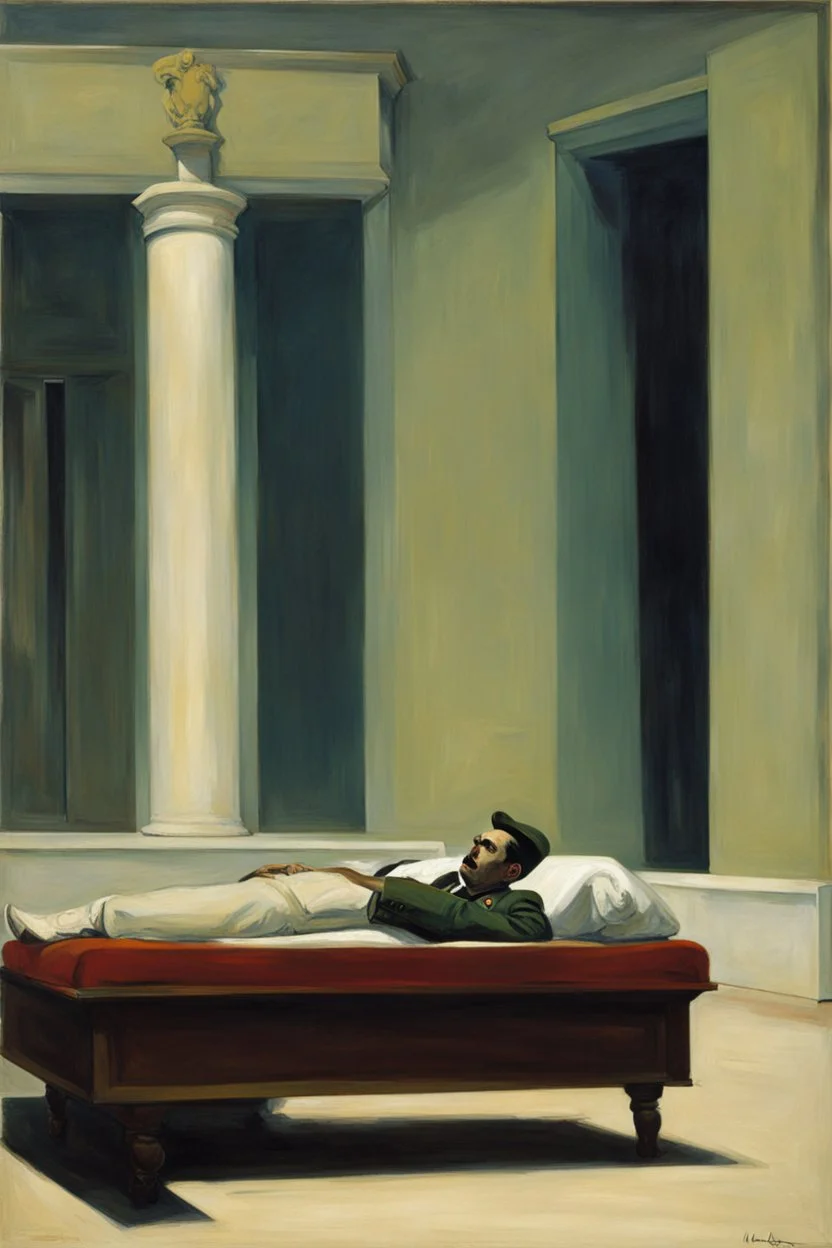 the death of a cuban dictator by edward hopper