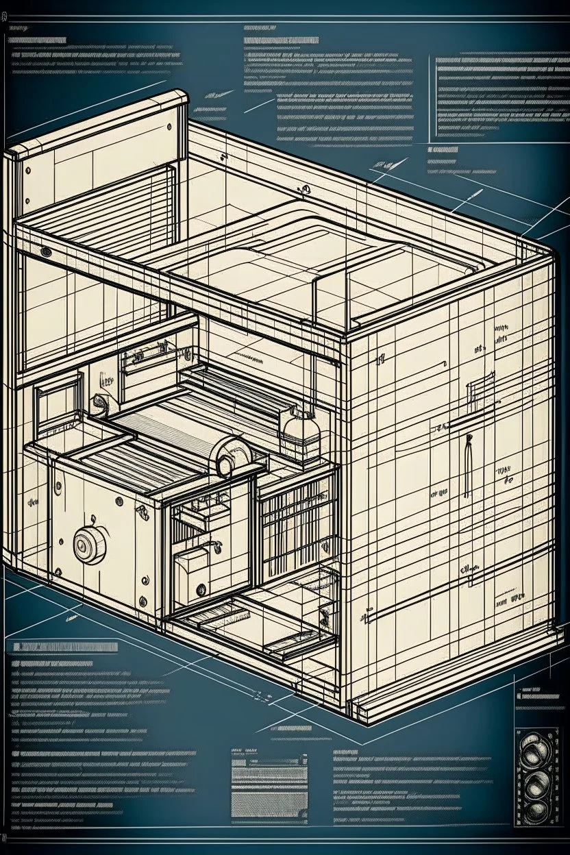 poster of How empty box became one people trust:: technical drawing:: infographic:: engineering blueprints:: handwritten notes, intricate details, illustration