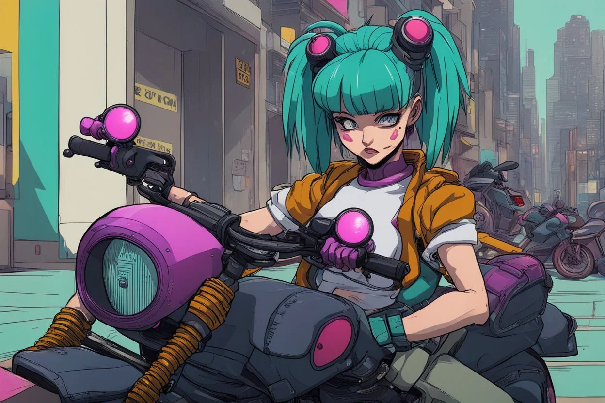 motocycle bulma cyberpunk