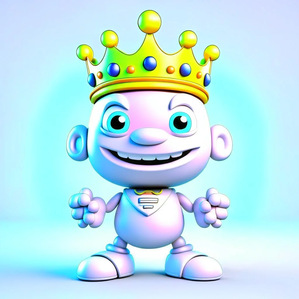 King cyber cheerful 3D cute