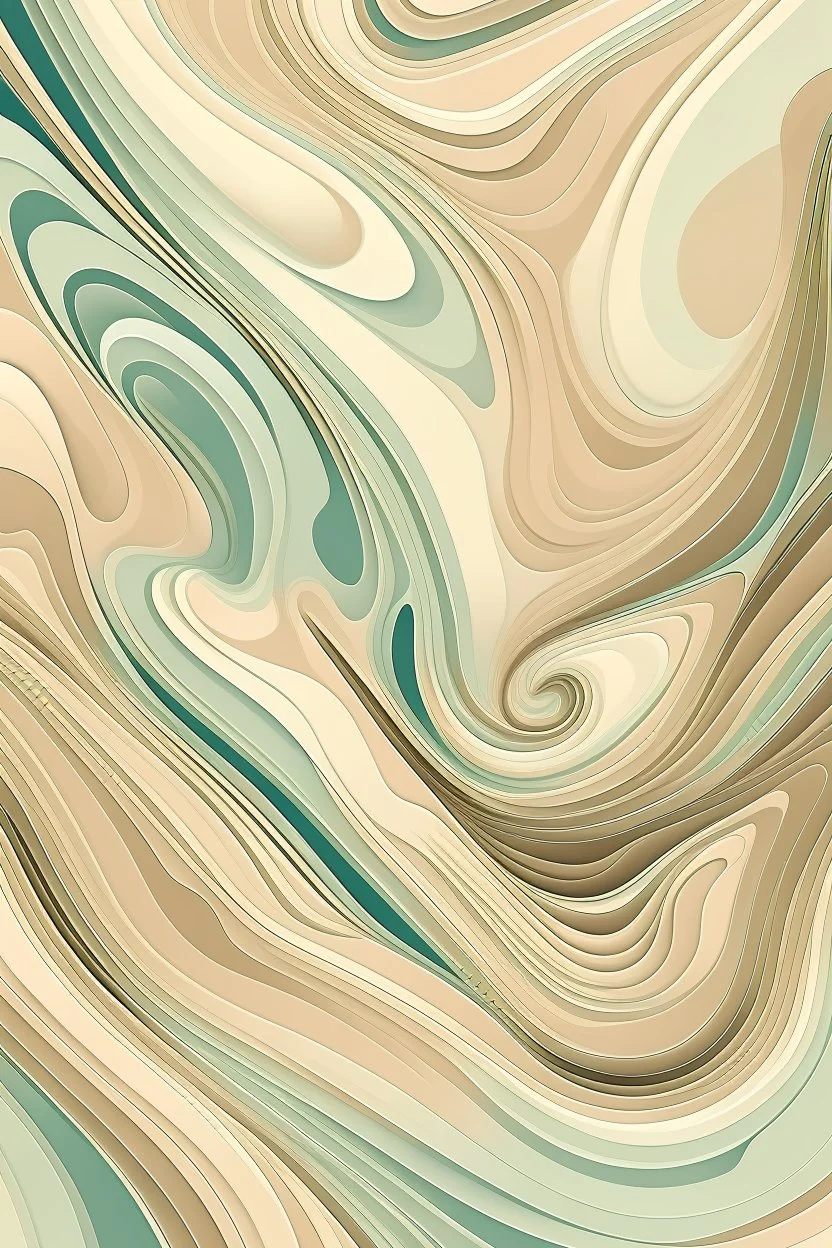 changing geometrical to abstract and fluid, creamy colors