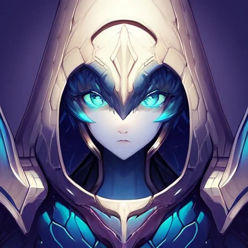 Alien Queen, beautiful face, portrait