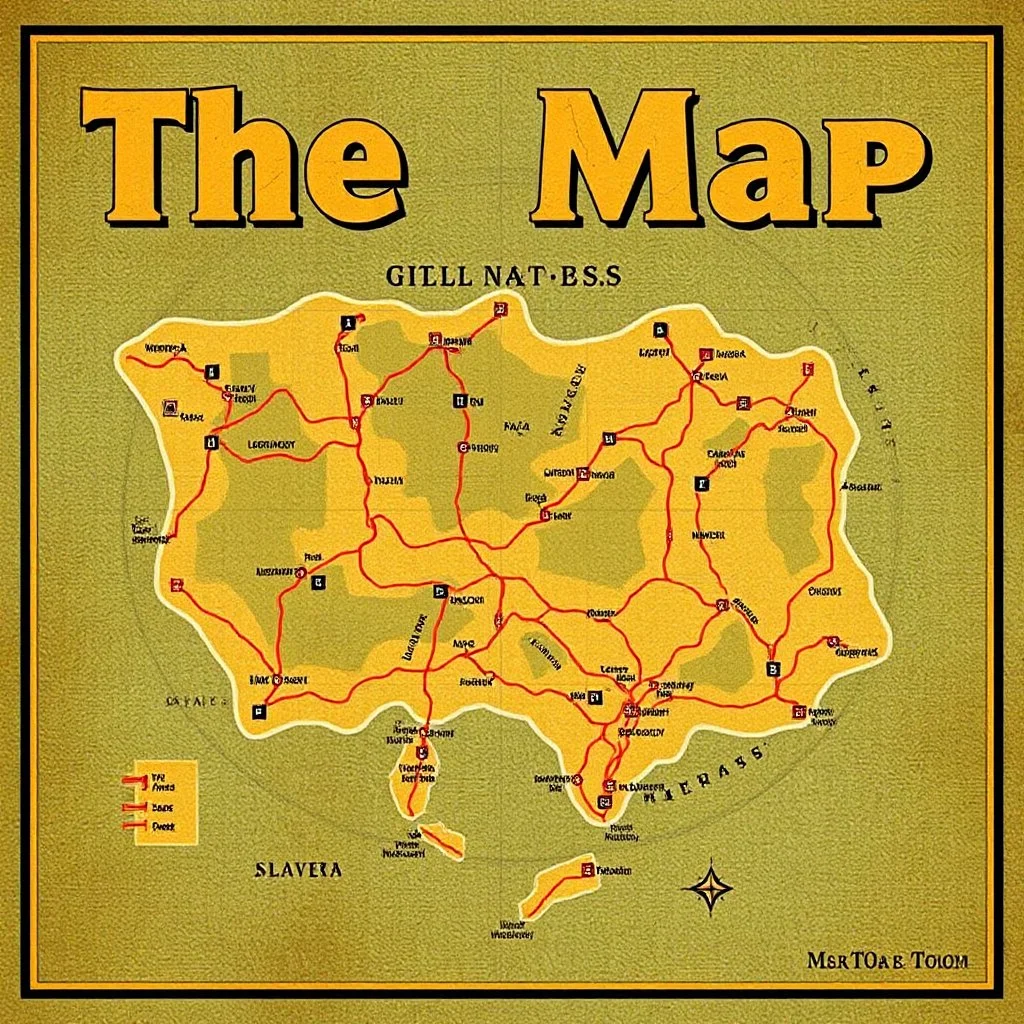 A map that is also a movie poster