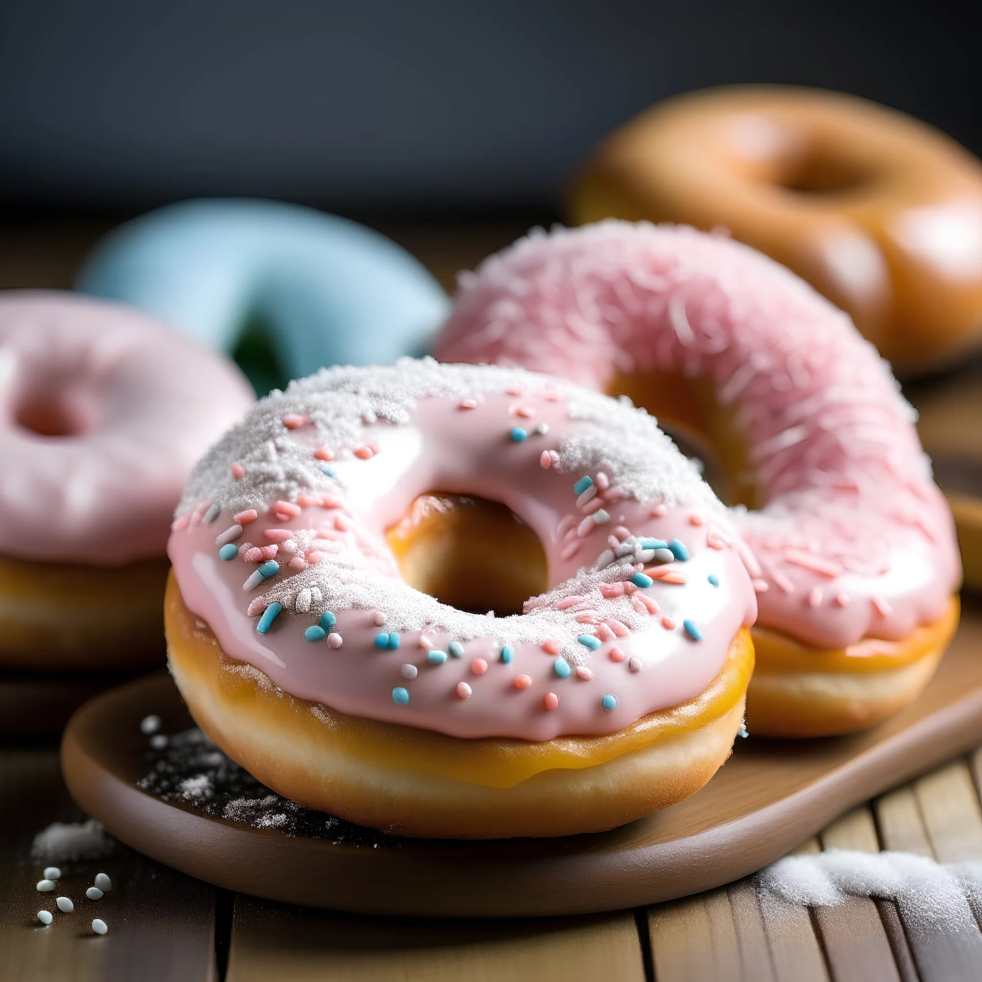 fluffy doughnuts