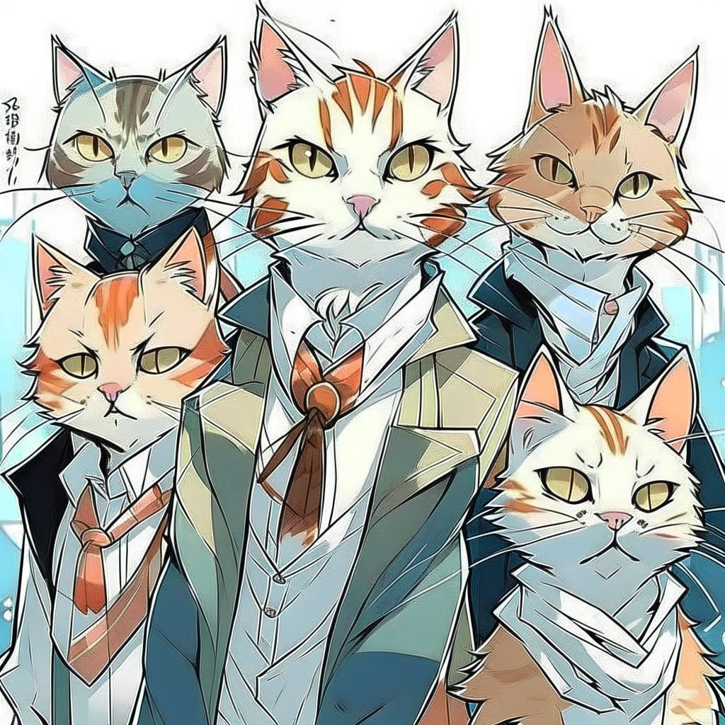 cats estilo anime